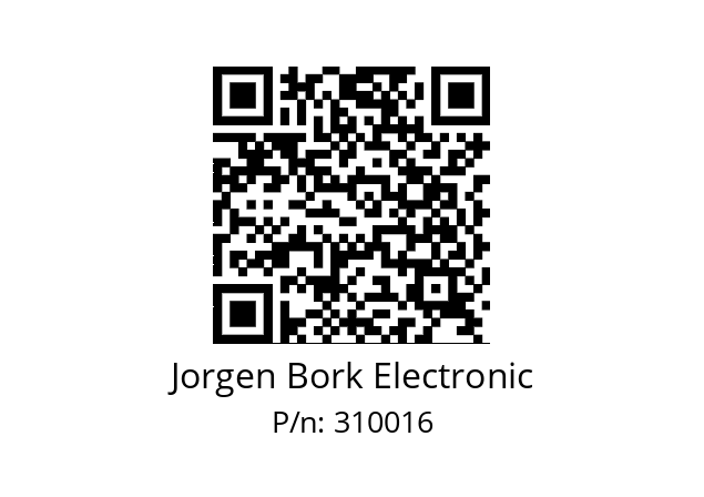   Jorgen Bork Electronic 310016