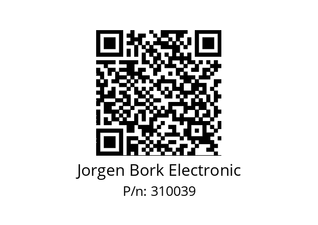   Jorgen Bork Electronic 310039