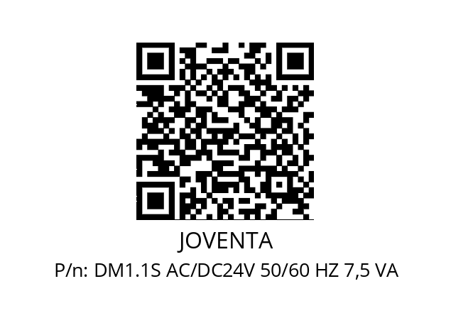   JOVENTA DM1.1S AC/DC24V 50/60 HZ 7,5 VA