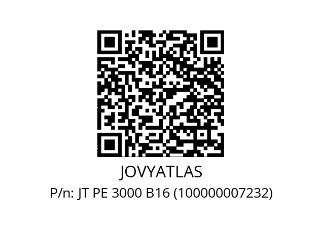   JOVYATLAS JT PE 3000 B16 (100000007232)