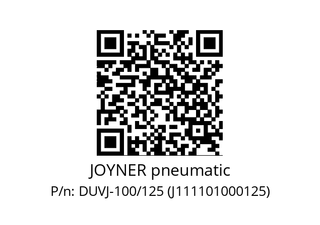   JOYNER pneumatic DUVJ-100/125 (J111101000125)