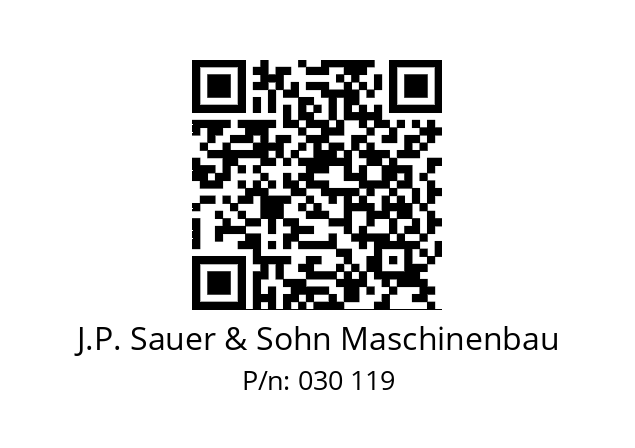   J.P. Sauer & Sohn Maschinenbau 030 119