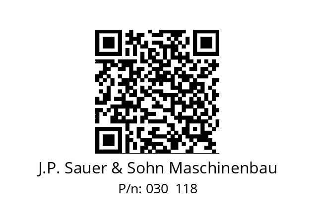   J.P. Sauer & Sohn Maschinenbau 030  118