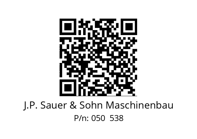   J.P. Sauer & Sohn Maschinenbau 050  538