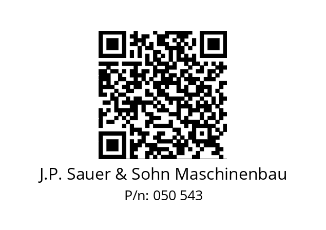   J.P. Sauer & Sohn Maschinenbau 050 543