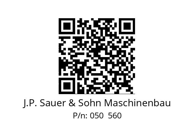   J.P. Sauer & Sohn Maschinenbau 050  560