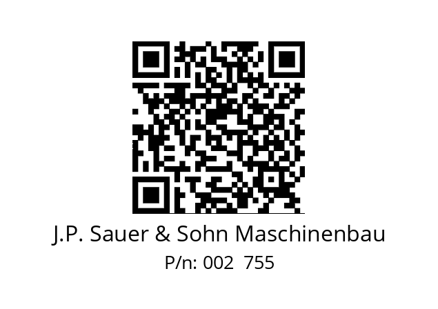   J.P. Sauer & Sohn Maschinenbau 002  755