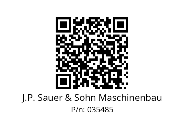   J.P. Sauer & Sohn Maschinenbau 035485