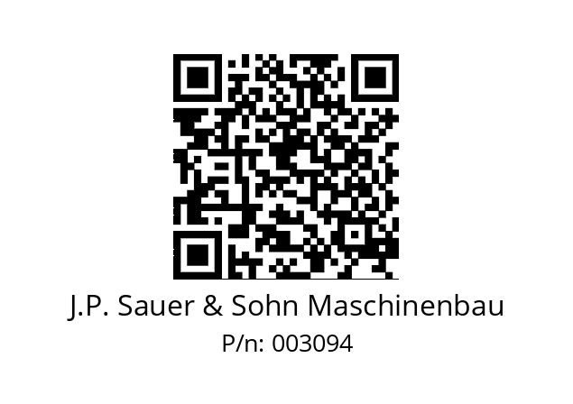   J.P. Sauer & Sohn Maschinenbau 003094