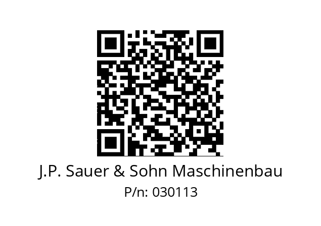   J.P. Sauer & Sohn Maschinenbau 030113