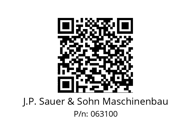   J.P. Sauer & Sohn Maschinenbau 063100