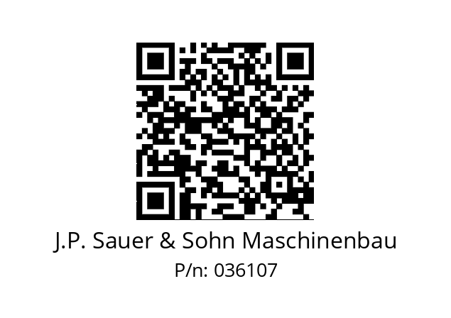   J.P. Sauer & Sohn Maschinenbau 036107