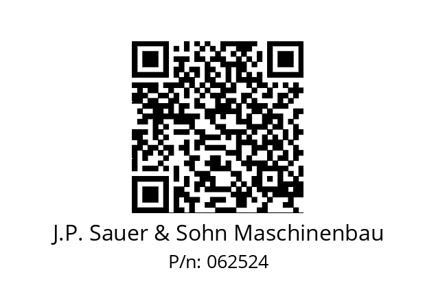   J.P. Sauer & Sohn Maschinenbau 062524