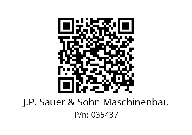   J.P. Sauer & Sohn Maschinenbau 035437