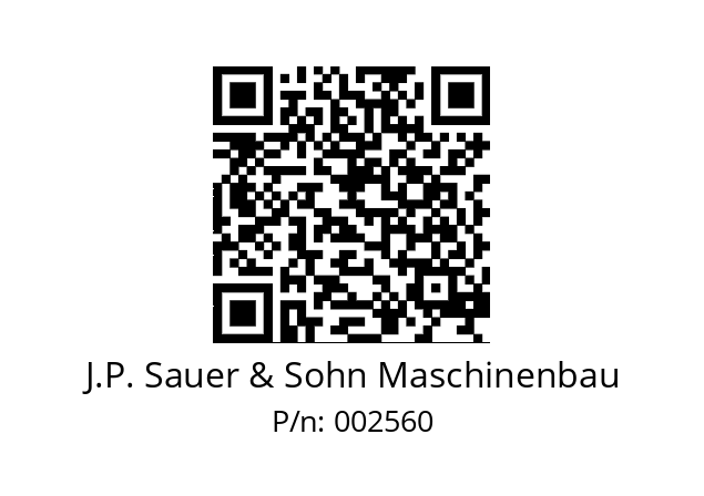   J.P. Sauer & Sohn Maschinenbau 002560