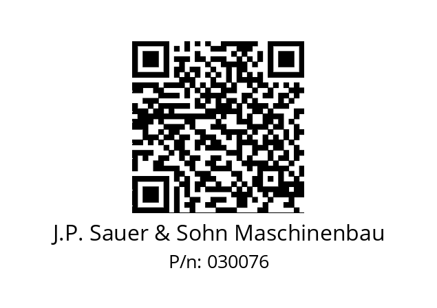   J.P. Sauer & Sohn Maschinenbau 030076