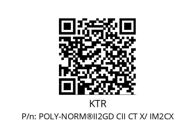   KTR POLY-NORM®II2GD CII CT X/ IM2CX