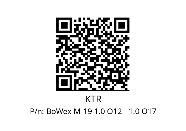   KTR BoWex M-19 1.0 O12 - 1.0 O17