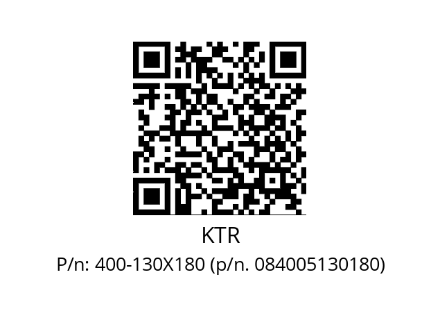   KTR 400-130X180 (p/n. 084005130180)