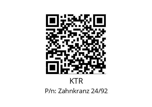   KTR Zahnkranz 24/92