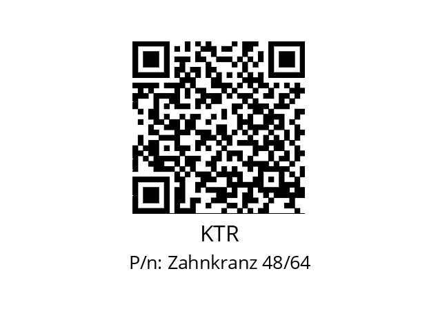   KTR Zahnkranz 48/64