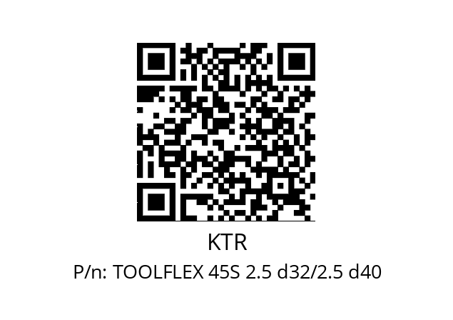   KTR TOOLFLEX 45S 2.5 d32/2.5 d40