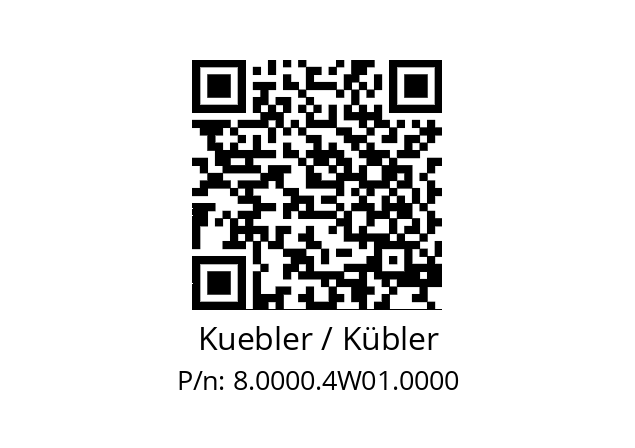   Kuebler / Kübler 8.0000.4W01.0000