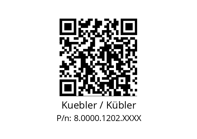   Kuebler / Kübler 8.0000.1202.XXXX