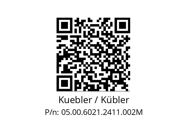   Kuebler / Kübler 05.00.6021.2411.002M