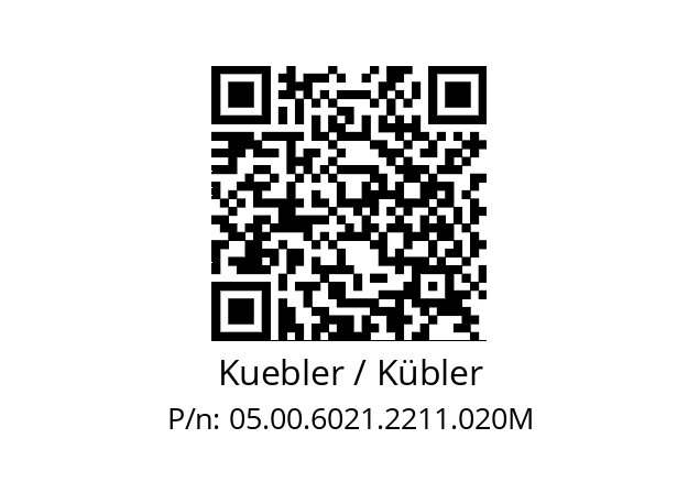   Kuebler / Kübler 05.00.6021.2211.020M