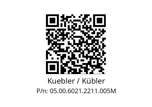   Kuebler / Kübler 05.00.6021.2211.005M