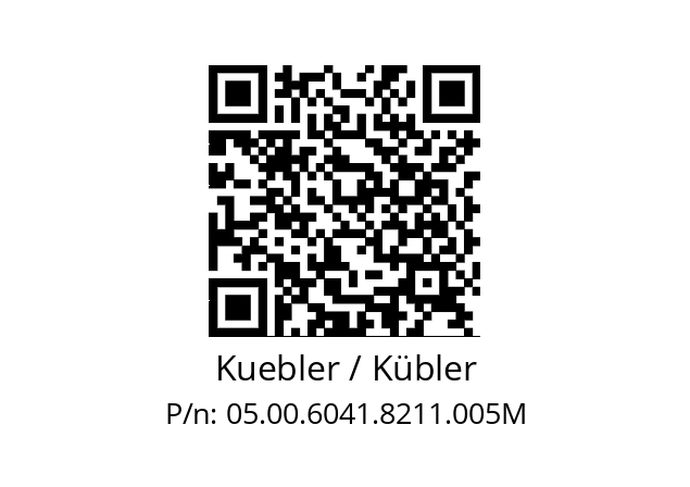   Kuebler / Kübler 05.00.6041.8211.005M