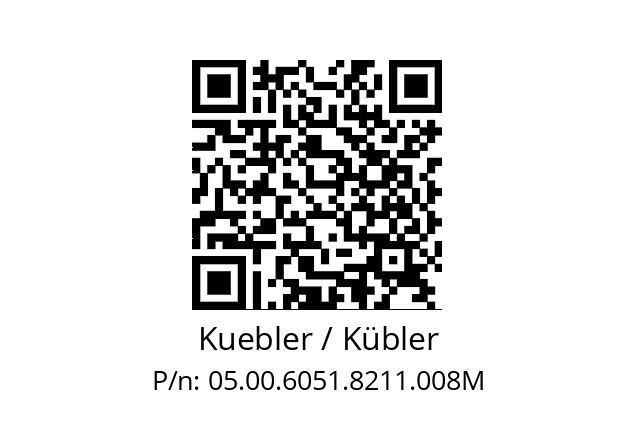   Kuebler / Kübler 05.00.6051.8211.008M