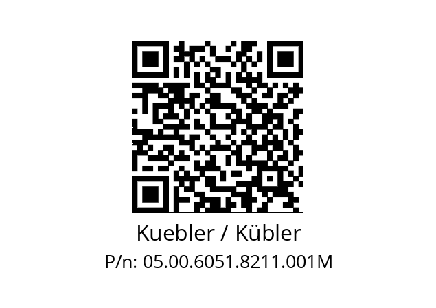   Kuebler / Kübler 05.00.6051.8211.001M