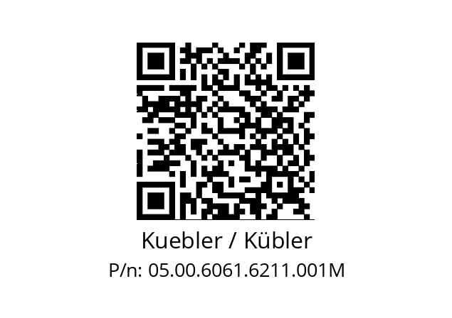   Kuebler / Kübler 05.00.6061.6211.001M