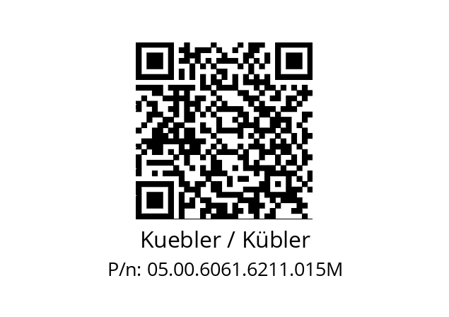   Kuebler / Kübler 05.00.6061.6211.015M