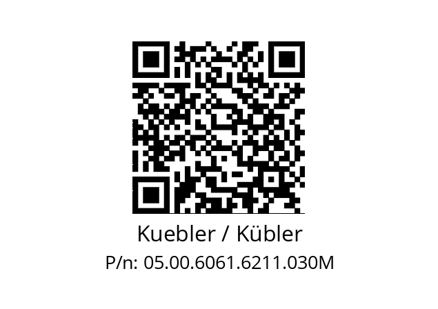   Kuebler / Kübler 05.00.6061.6211.030M