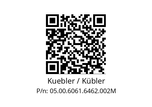   Kuebler / Kübler 05.00.6061.6462.002M