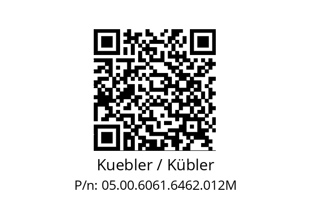   Kuebler / Kübler 05.00.6061.6462.012M