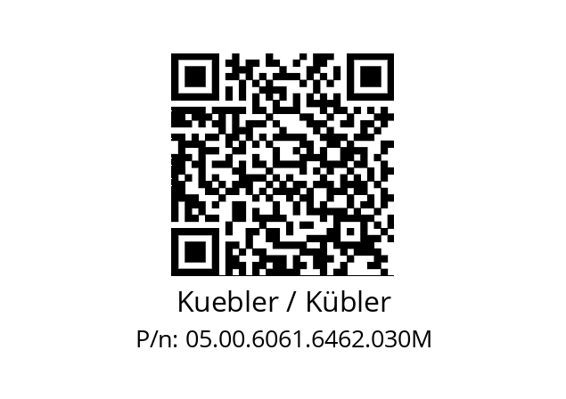   Kuebler / Kübler 05.00.6061.6462.030M