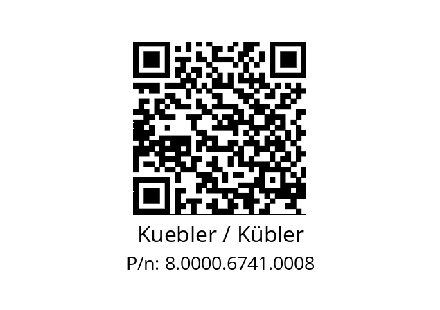   Kuebler / Kübler 8.0000.6741.0008