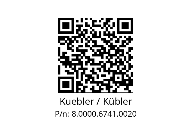   Kuebler / Kübler 8.0000.6741.0020