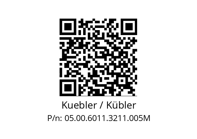   Kuebler / Kübler 05.00.6011.3211.005M