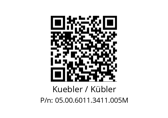   Kuebler / Kübler 05.00.6011.3411.005M