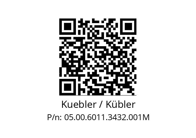   Kuebler / Kübler 05.00.6011.3432.001M