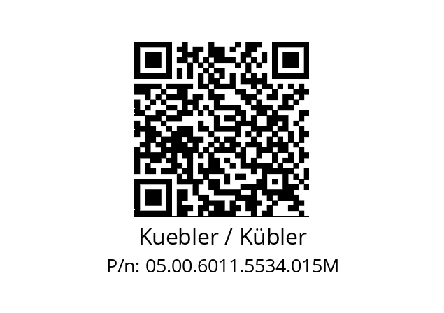   Kuebler / Kübler 05.00.6011.5534.015M