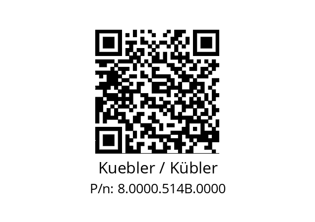   Kuebler / Kübler 8.0000.514B.0000