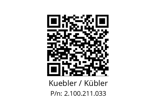   Kuebler / Kübler 2.100.211.033