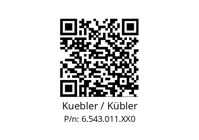   Kuebler / Kübler 6.543.011.XX0