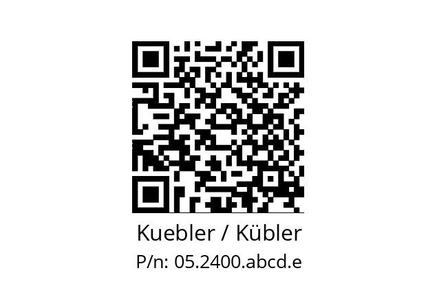   Kuebler / Kübler 05.2400.abcd.e